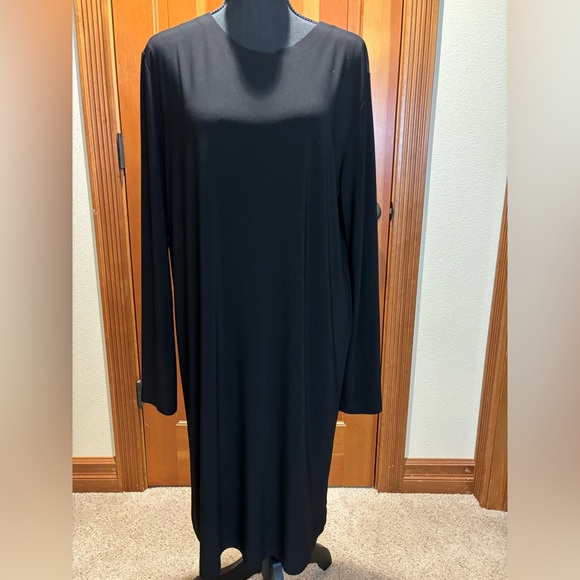 Norma Kamali Shopbop Black Crew Neck Dress, size L. - Picture 6 of 10